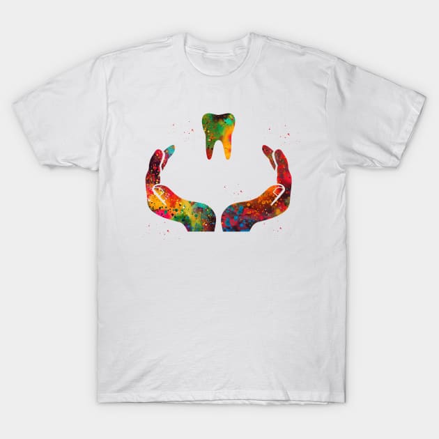 Dental Care Art T-Shirt by erzebeth